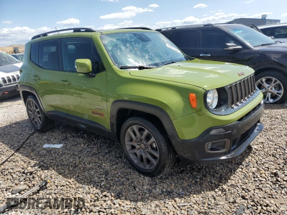 2016 Jeep Renegade Latitude with VIN ZACCJABW0GPD61699, listed as a Copart auction lot 60238644 with 59,545 mi miles and Salvage Title. Bid and sale history available at DreamBid. Image 4.
