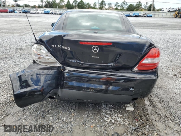 2006 Mercedes-Benz SLK 350 with VIN WDBWK56F96F106593, listed as a Copart auction lot 57021645 with 103,015 mi miles and Salvage title. Bid and sale history available at DreamBid. Image 6.