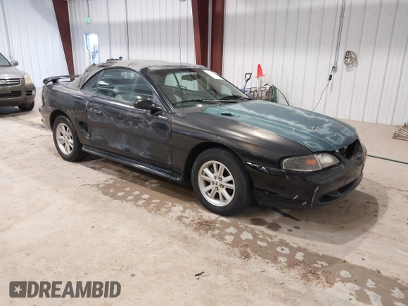 1998 Ford Mustang GT with VIN 1FAFP45X5WF249652, listed as a IAAI auction lot 41830267 with 210,192 mi miles. Bid and sale history available at carsss.com. Image 1.