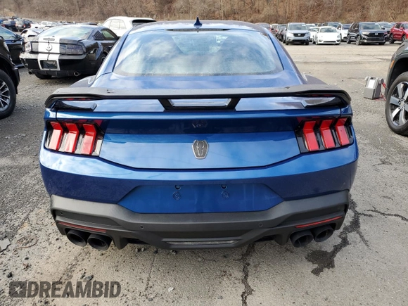 2024 Ford Mustang Dark Horse with VIN 1FA6P8R02R5502375, listed as a Copart auction lot 82881654 with 0 mi miles and Salvage Title. Bid and sale history available at carsss.com. Image 6.