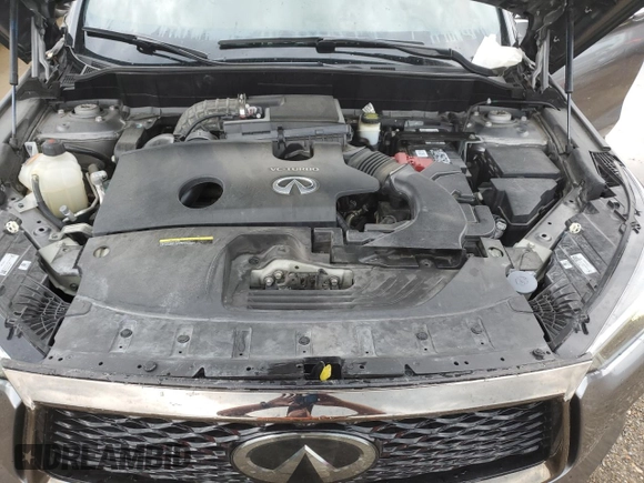 2020 Infiniti QX50 Luxe with VIN 3PCAJ5M17LF120708, listed as a Copart auction lot 57943945 with 53,649 mi miles and Salvage title. Bid and sale history available at DreamBid. Image 11.