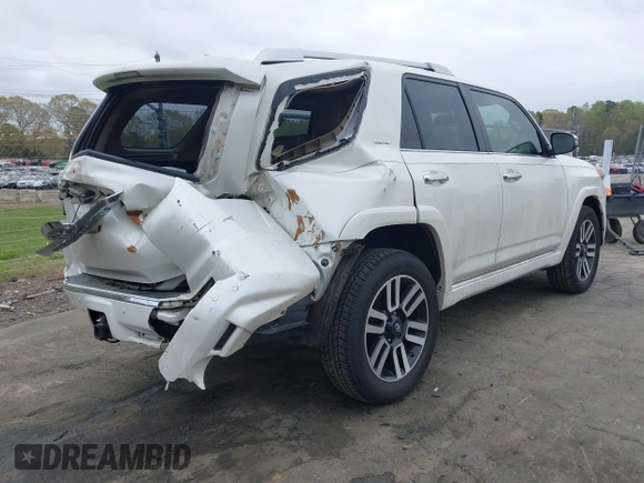 2014 Toyota 4Runner Limited with VIN JTEBU5JR2E5193541, listed as a IAAI auction lot 41954159 with 119,321 mi miles. Bid and sale history available at carsss.com. Image 4.