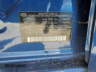 2015 Hyundai Elantra SE with VIN 5NPDH4AE6FH633013, listed as a Copart auction lot 62235615 with 126,123 mi miles and Clean title. Bid and sale history available at DreamBid. Image 12.