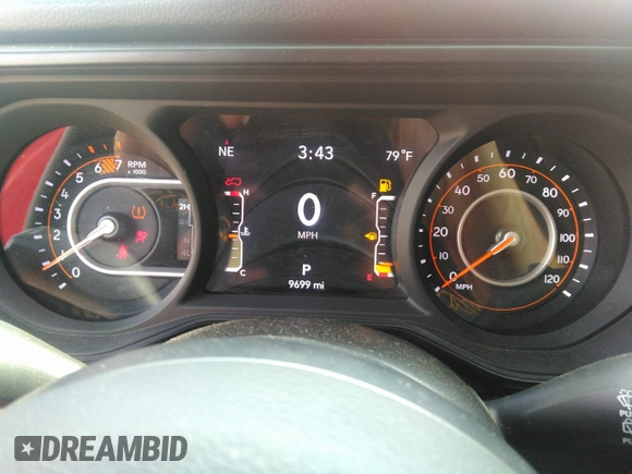 2024 Jeep Wrangler Sport S with VIN 1C4PJXDNXRW110431, listed as a IAAI auction lot 42156570 with 9,699 mi miles. Bid and sale history available at carsss.com. Image 7.