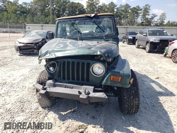 2001 Jeep Wrangler Sahara with VIN 1J4FA59S71P339334, listed as a Copart auction lot 74805224 with 265,778 mi miles and Salvage Title. Bid and sale history available at carsss.com. Image 5.