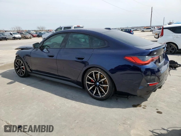 2023 BMW i4 eDrive40 z VIN WBY73AW08PFR19950, wystawiony jako Copart lot #48003365 z przebiegiem Nie podano mil oraz Szkody całkowita. Historia ofert i sprzedaży dostępna na DreamBid. Obrazek 2.