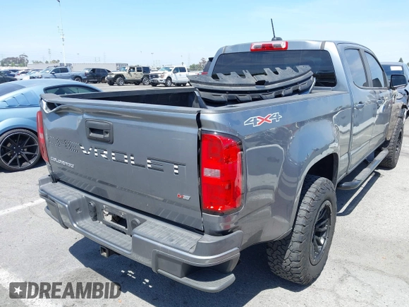2022 Chevrolet Colorado 4WD Work Truck with VIN 1GCGTBEN2N1148111, listed as a IAAI auction lot 42327481 with 56,506 mi miles and . Bid and sale history available at DreamBid. Image 4.