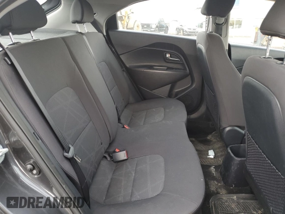 2015 Kia Rio LX with VIN KNADM5A31F6981115, listed as a Copart auction lot 49988525 with 195,373 mi miles and Salvage Title. Bid and sale history available at carsss.com. Image 10.