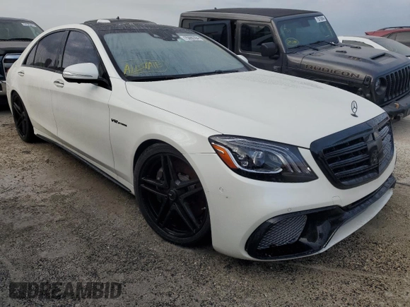 2020 Mercedes-Benz S 65 AMG with VIN W1KUG7KB5LA530117, listed as a Copart auction lot 75060394 with Not provided miles and Salvage title. Bid and sale history available at DreamBid. Image 4.