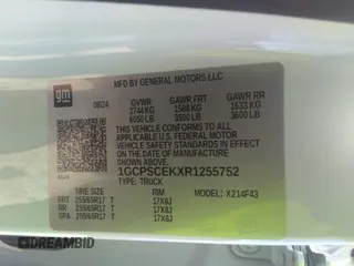 2024 Chevrolet Colorado 2WD LT z VIN 1GCPSCEKXR1255752, wystawiony jako IAAI lot #40898978 z przebiegiem 100 mil mil oraz . Historia ofert i sprzedaży dostępna na DreamBid. Obrazek 9.
