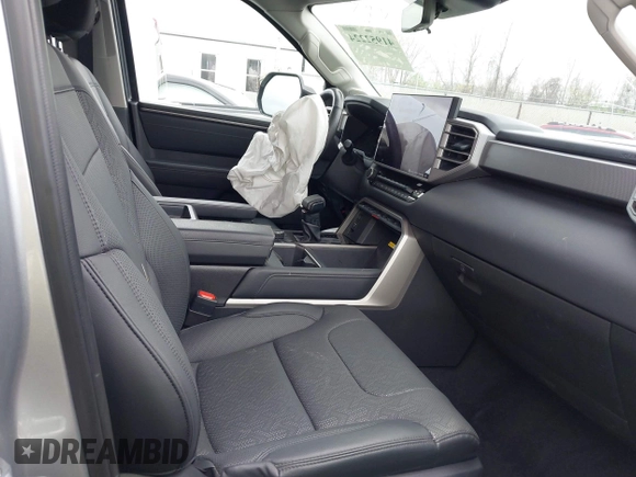 2022 Toyota Tundra Limited Hybrid with VIN 5TFJC5DB8NX009385, listed as a IAAI auction lot 41952224 with 40,497 mi miles and . Bid and sale history available at DreamBid. Image 5.