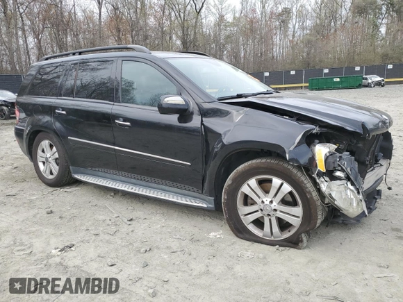 2009 Mercedes-Benz GL 450 with VIN 4JGBF71E49A492626, listed as a Copart auction lot 51293385 with 216,690 mi miles and Salvage Title. Bid and sale history available at DreamBid. Image 4.