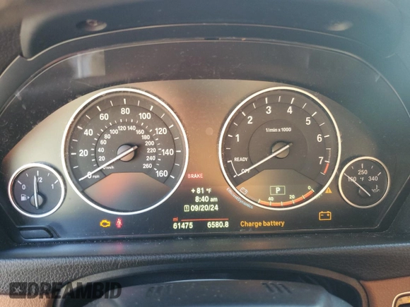 2014 BMW 4 Series 428i with VIN WBA3V7C58EP770621, listed as a Copart auction lot 72021844 with 61,475 mi miles and Salvage Title. Bid and sale history available at DreamBid. Image 9.