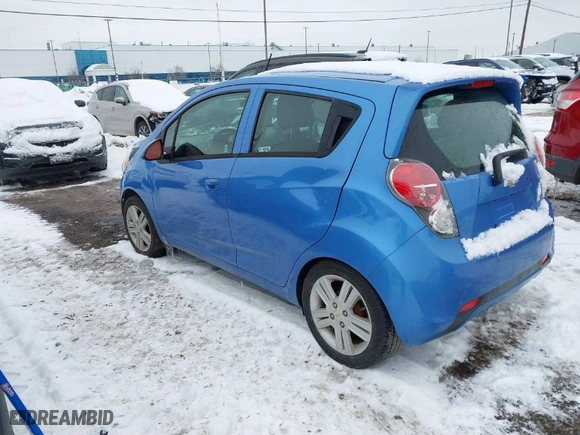 2014 Chevrolet Spark LT with VIN KL8CD6S94EC415062, listed as a IAAI auction lot 41479491 with 124,669 mi miles. Bid and sale history available at carsss.com. Image 3.