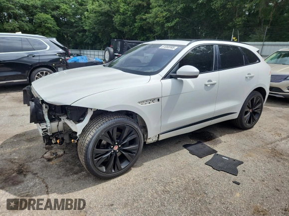 2017 Jaguar F-Pace 35t R-Sport with VIN SADCL2BV4HA097710, listed as a Copart auction lot 61068995 with 131,827 mi miles and Salvage title. Bid and sale history available at DreamBid. Image 1.