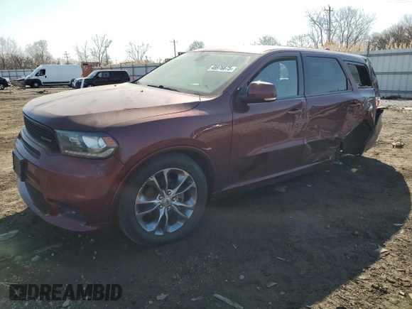 2020 Dodge Durango GT with VIN 1C4RDHDG8LC259856, listed as a Copart auction lot 48976675 with 92,909 mi miles and Salvage title. Bid and sale history available at DreamBid. Image 1.