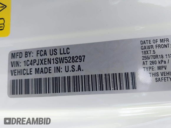 2025 Jeep Wrangler Sahara with VIN 1C4PJXEN1SW528297, listed as a IAAI auction lot 42131265 with 7,167 mi miles and . Bid and sale history available at DreamBid. Image 9.
