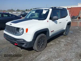2018 Jeep Renegade Trailhawk with VIN ZACCJBCB9JPG81032, listed as a IAAI auction lot 41722934 with 178,502 mi miles. Bid and sale history available at carsss.com. Image 2.