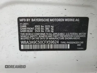 2012 BMW 3 Series 335i с VIN WBA3A9C50CFX59624, выставлен на аукционе Copart как лот 45694405 с пробегом 99 738 миль миль и Списание • Salvage title. История ставок и продаж доступна на DreamBid. Изображение 12.