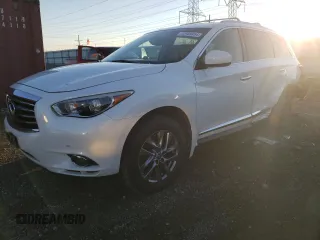 2013 Infiniti JX35 with VIN 5N1AL0MM7DC338486, listed as a Copart auction lot 72959864 with 118,815 mi miles and Salvage Title. Bid and sale history available at carsss.com. Image 1.