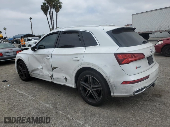 2018 Audi SQ5 Premium Plus with VIN WA1A4AFY0J2176476, listed as a Copart auction lot 53532664 with 72,600 mi miles and . Bid and sale history available at DreamBid. Image 2.