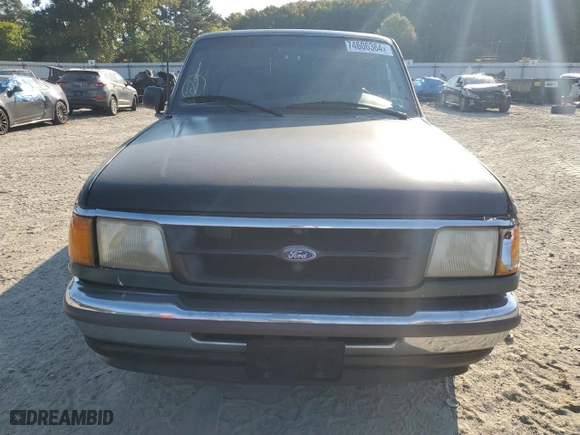 1995 Ford Ranger Splash with VIN 1FTCR14XXSPB20303, listed as a Copart auction lot 74606364 with 166,985 mi miles and Salvage Title. Bid and sale history available at carsss.com. Image 5.