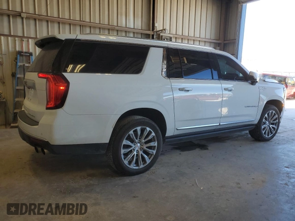 2022 GMC Yukon XL Denali with VIN 1GKS2JKL5NR133425, listed as a Copart auction lot 47168185 with 119,287 mi miles and Salvage Title. Bid and sale history available at carsss.com. Image 3.