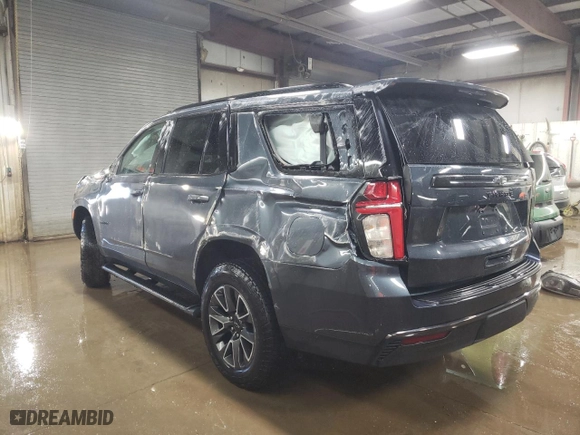 2021 Chevrolet Tahoe Z71 with VIN 1GNSKPKD9MR452601, listed as a Copart auction lot 49108375 with 69,849 mi miles and Salvage Title. Bid and sale history available at carsss.com. Image 2.