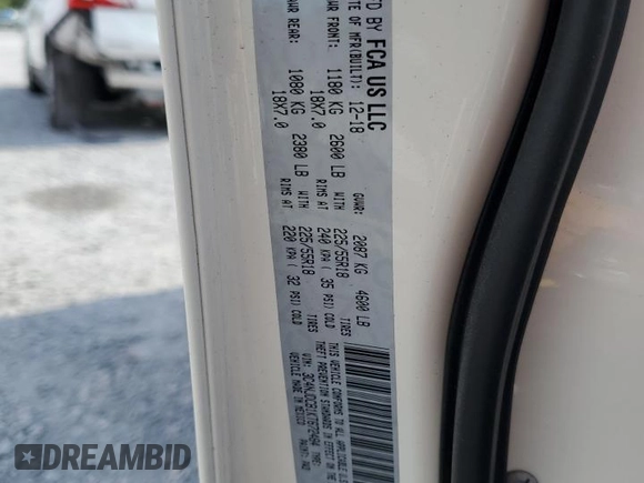 2019 Jeep Compass Limited with VIN 3C4NJDCB1KT672484, listed as a Copart auction lot 57934455 with 72,051 mi miles and Non repairable. Bid and sale history available at DreamBid. Image 13.