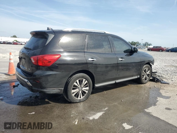 2019 Nissan Pathfinder SV z VIN 5N1DR2MN6KC588508, wystawiony jako Copart lot #53948375 z przebiegiem 148 239 mil mil oraz Szkoda całkowita • Salvage title. Historia ofert i sprzedaży dostępna na DreamBid. Obrazek 3.