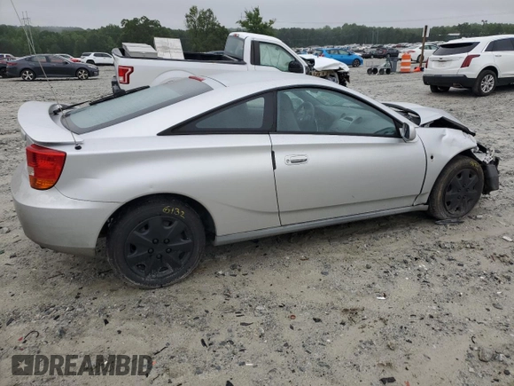 2000 Toyota Celica GT with VIN JTDDR32T9Y0037253, listed as a Copart auction lot 58602215 with Not provided miles and Salvage title. Bid and sale history available at DreamBid. Image 3.
