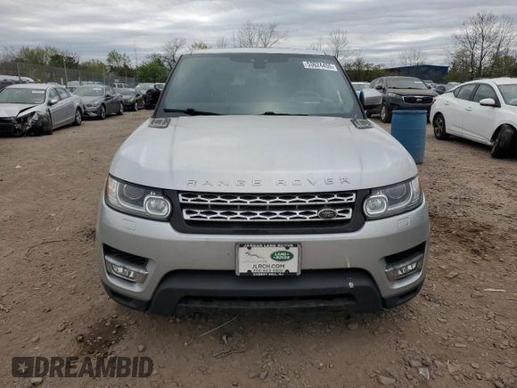2017 Land Rover Range Rover Sport with VIN SALWR2FE4HA124351, listed as a Copart auction lot 53624455 with Not Provided miles and Salvage Title. Bid and sale history available at DreamBid. Image 5.
