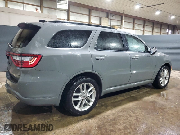 2023 Dodge Durango GT Plus with VIN 1C4RDHDG4PC685467, listed as a Copart auction lot 63186935 with 34,739 mi miles and Clean title. Bid and sale history available at DreamBid. Image 3.