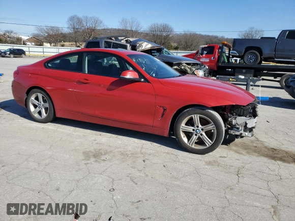 2015 BMW 4 Series 428i with VIN WBA3N3C55FK233566, listed as a Copart auction lot 45591055 with 101,161 mi miles and Salvage Title. Bid and sale history available at DreamBid. Image 4.