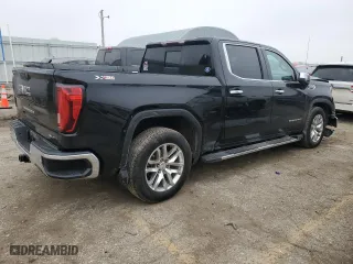 2019 GMC Sierra 1500 SLT with VIN 1GTU9DED9KZ137916, listed as a Copart auction lot 43611525 with 116,417 mi miles and Salvage Title. Bid and sale history available at carsss.com. Image 3.