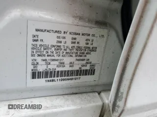2005 Nissan Altima 3.5 SE with VIN 1N4BL11D95N481017, listed as a Copart auction lot 47491355 with 153,234 mi miles and Salvage Title. Bid and sale history available at carsss.com. Image 13.