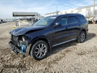 2018 Dodge Durango SXT with VIN 1C4RDJAG2JC372422, listed as a Copart auction lot 43387475 with 124,540 mi miles and Salvage Title. Bid and sale history available at DreamBid. Image 1.