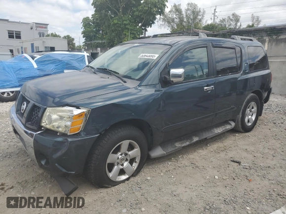 2006 Nissan Armada LE z VIN 5N1AA08A66N704984, wystawiony jako Copart lot #53643095 z przebiegiem 217 337 mil mil oraz Szkoda całkowita • Salvage title. Historia ofert i sprzedaży dostępna na DreamBid. Obrazek 1.
