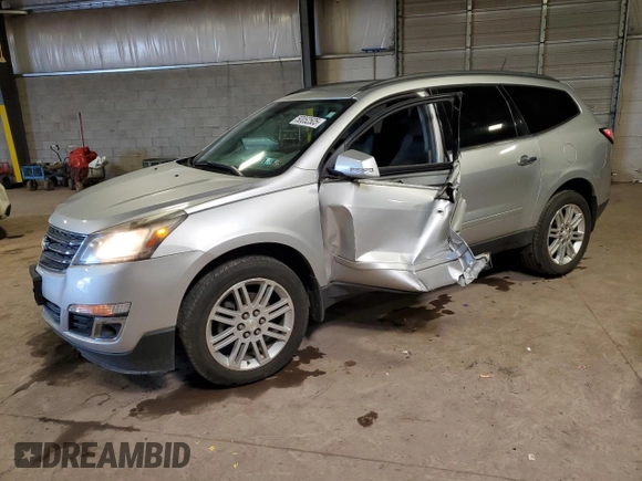2015 Chevrolet Traverse LT with VIN 1GNKRGKD5FJ324711, listed as a Copart auction lot 50052505 with 126,555 mi miles and Salvage Title. Bid and sale history available at carsss.com. Image 1.