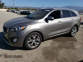 2017 Kia Sorento SX with VIN 5XYPK4A53HG253975, listed as a Copart auction lot 56980865 with 93,435 mi miles and Salvage title. Bid and sale history available at DreamBid. Image 1.