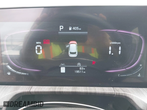 2024 Kia Telluride EX with VIN 5XYP34GC0RG491657, listed as a IAAI auction lot 41918338 with 19,511 mi miles and . Bid and sale history available at DreamBid. Image 7.