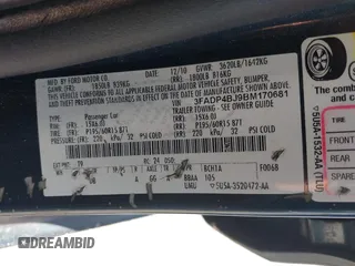 2011 Ford Fiesta SE with VIN 3FADP4BJ9BM170681, listed as a IAAI auction lot 41418263 with 193,531 mi miles. Bid and sale history available at carsss.com. Image 9.