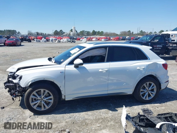 2023 Audi Q3 S line Premium with VIN WA1DECF30P1081652, listed as a IAAI auction lot 41775676 with 46,066 mi miles and . Bid and sale history available at DreamBid. Image 15.