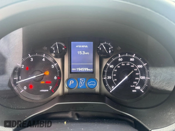 2013 Lexus GX 460 with VIN JTJBM7FX8D5063265, listed as a Copart auction lot 60910835 with 194,599 mi miles and Clean title. Bid and sale history available at DreamBid. Image 8.