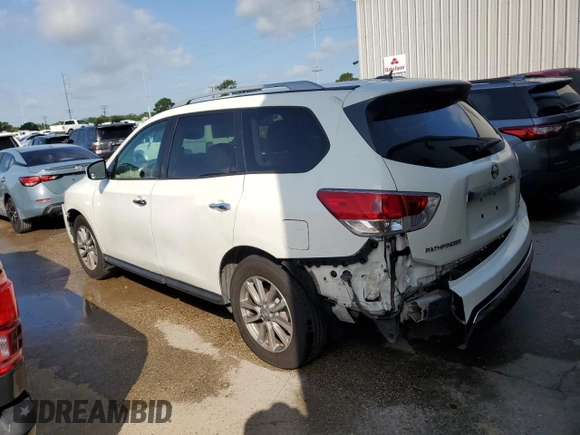 2016 Nissan Pathfinder S with VIN 5N1AR2MN0GC631752, listed as a Copart auction lot 61573295 with 116,797 mi miles and Salvage title. Bid and sale history available at DreamBid. Image 2.