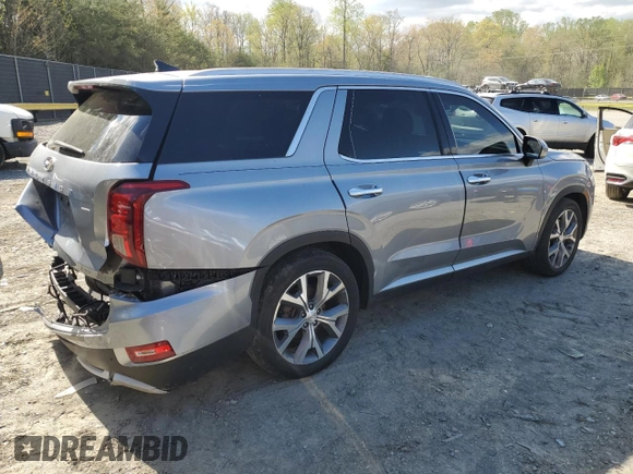 2020 Hyundai Palisade SEL with VIN KM8R4DHE9LU109343, listed as a Copart auction lot 52791105 with 51,542 mi miles and Salvage title. Bid and sale history available at DreamBid. Image 3.