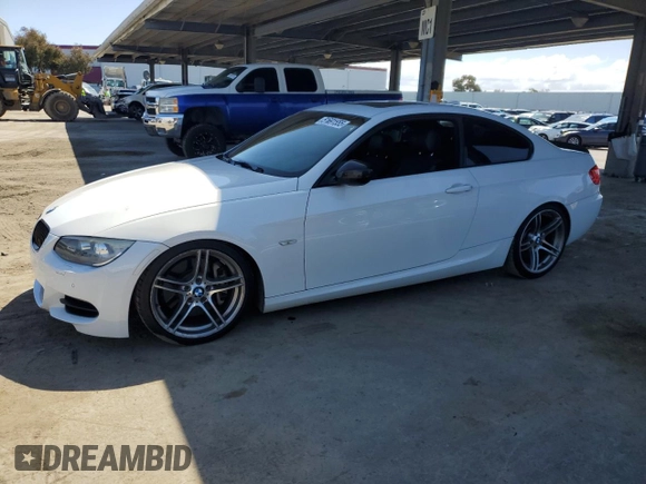 2011 BMW 3 Series 335is with VIN WBAKG1C53BE618465, listed as a Copart auction lot 51691555 with 135,296 mi miles and Salvage Title. Bid and sale history available at carsss.com. Image 1.