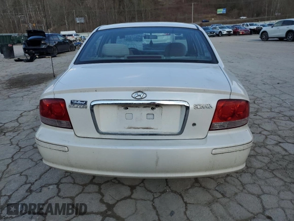 2002 Hyundai Sonata with VIN KMHWF25S32A581260, listed as a Copart auction lot 47229145 with 121,552 mi miles and Salvage Title. Bid and sale history available at carsss.com. Image 6.