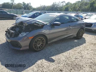 2017 Honda Civic Si with VIN 2HGFC3A56HH752212, listed as a Copart auction lot 52446995 with 134,218 mi miles and Salvage Title. Bid and sale history available at DreamBid. Image 1.