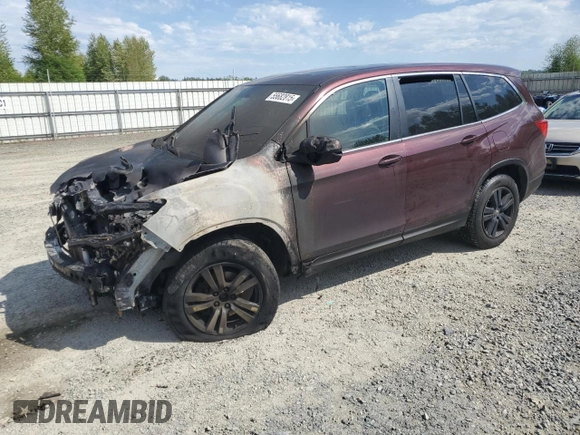2016 Honda Pilot EX-L z VIN 5FNYF6H57GB090313, wystawiony jako Copart lot #55682815 z przebiegiem Nie podano mil oraz Szkoda całkowita • Salvage title. Historia ofert i sprzedaży dostępna na DreamBid. Obrazek 1.